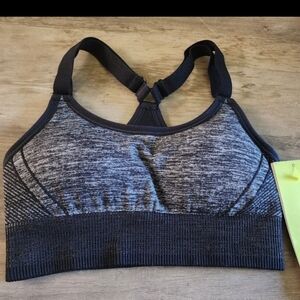 All in Motion Charcoal and Black Sports Bra